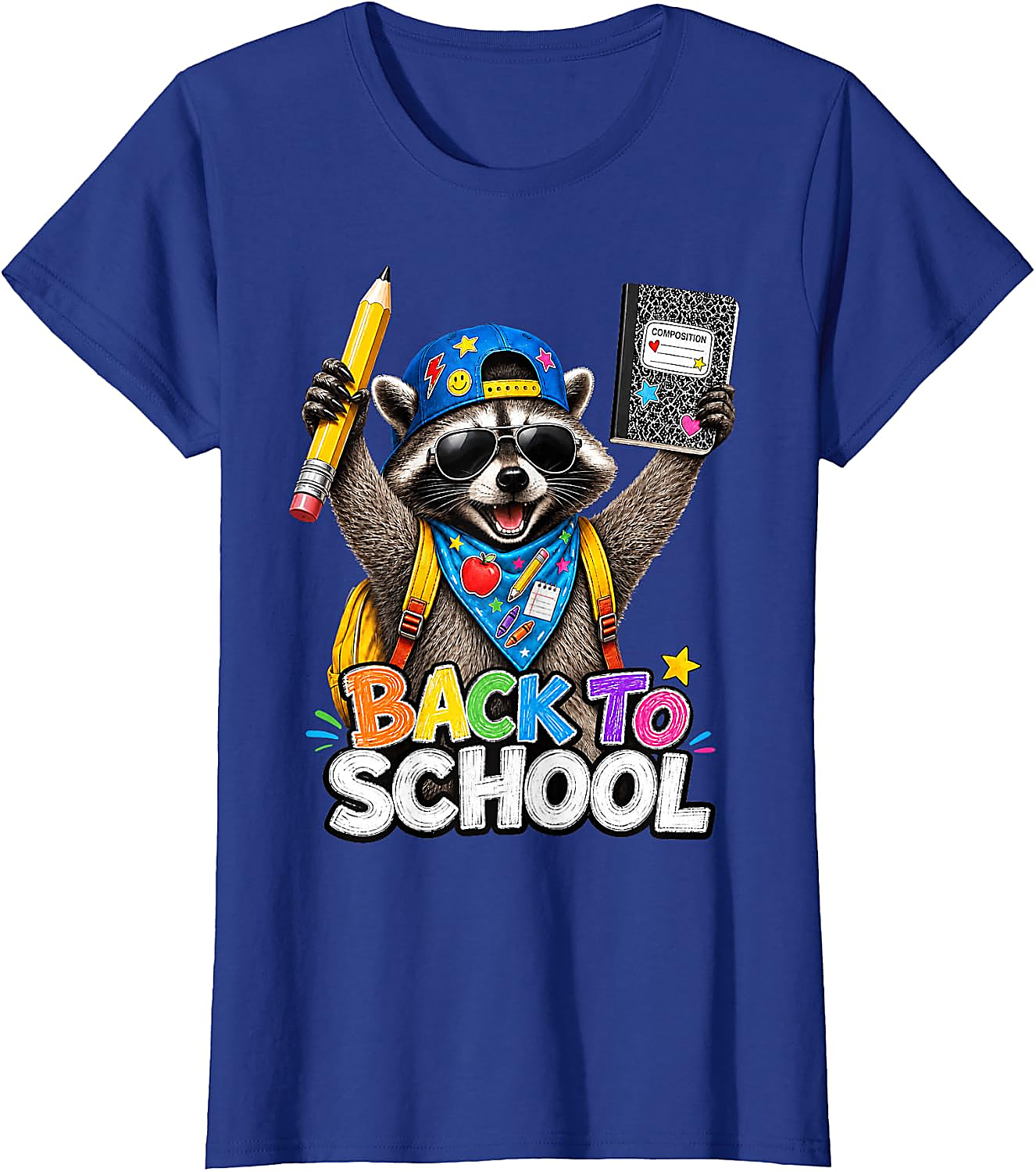Back to School Raccoon Shirt | Funny Kids Teacher Tee