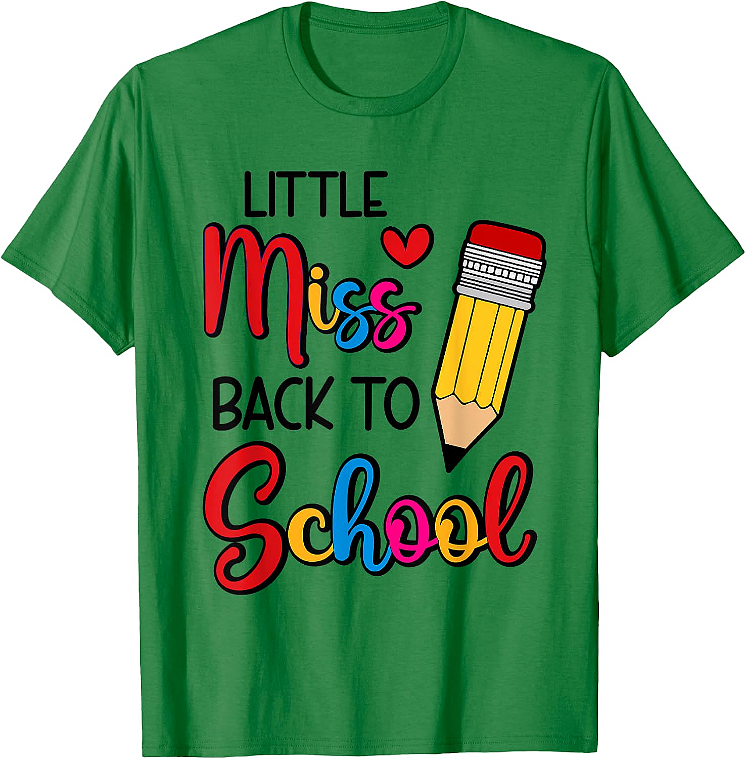  Little Miss Back To School T-Shirt Fun School Tee