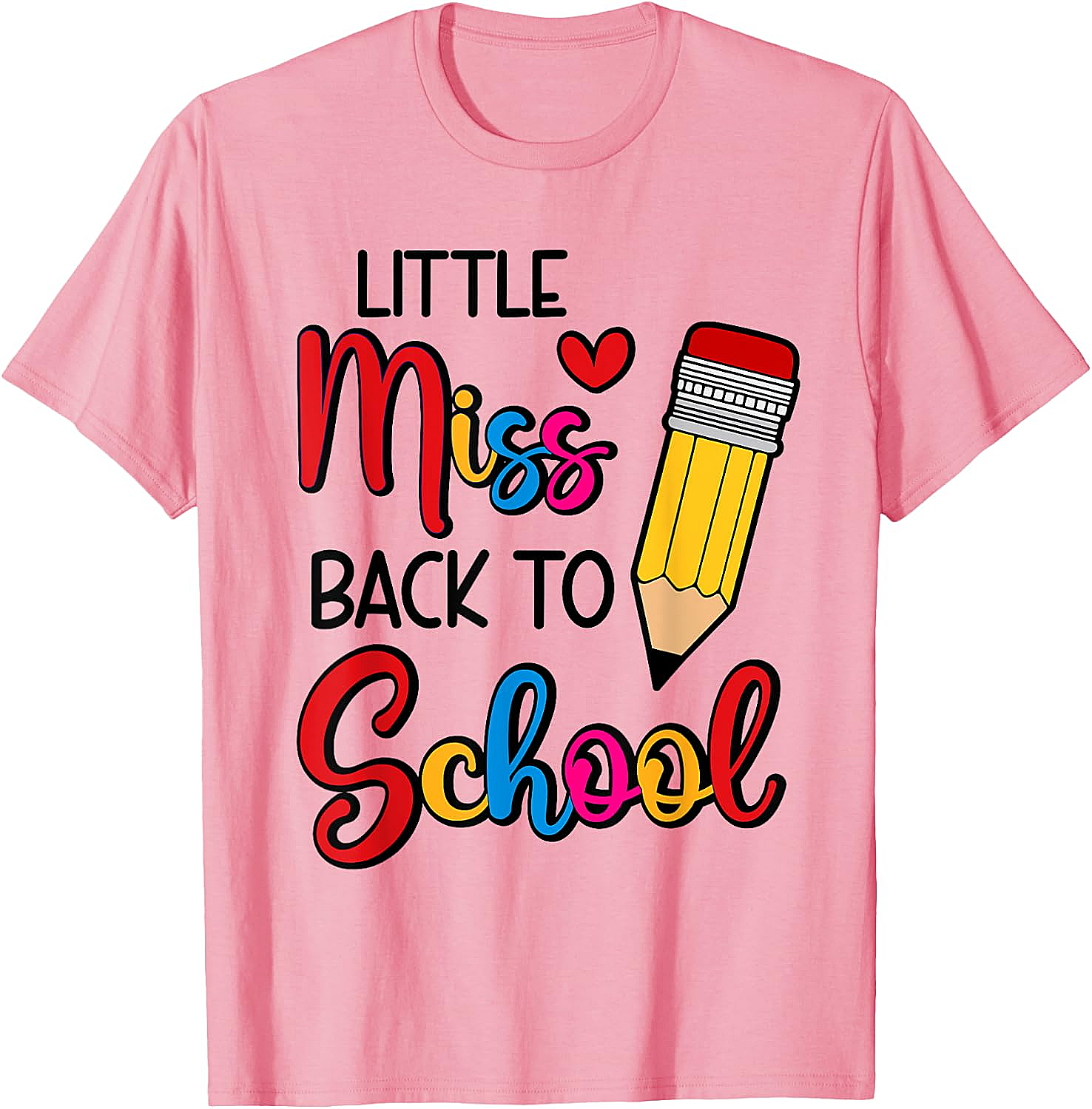  Little Miss Back To School T-Shirt Fun School Tee