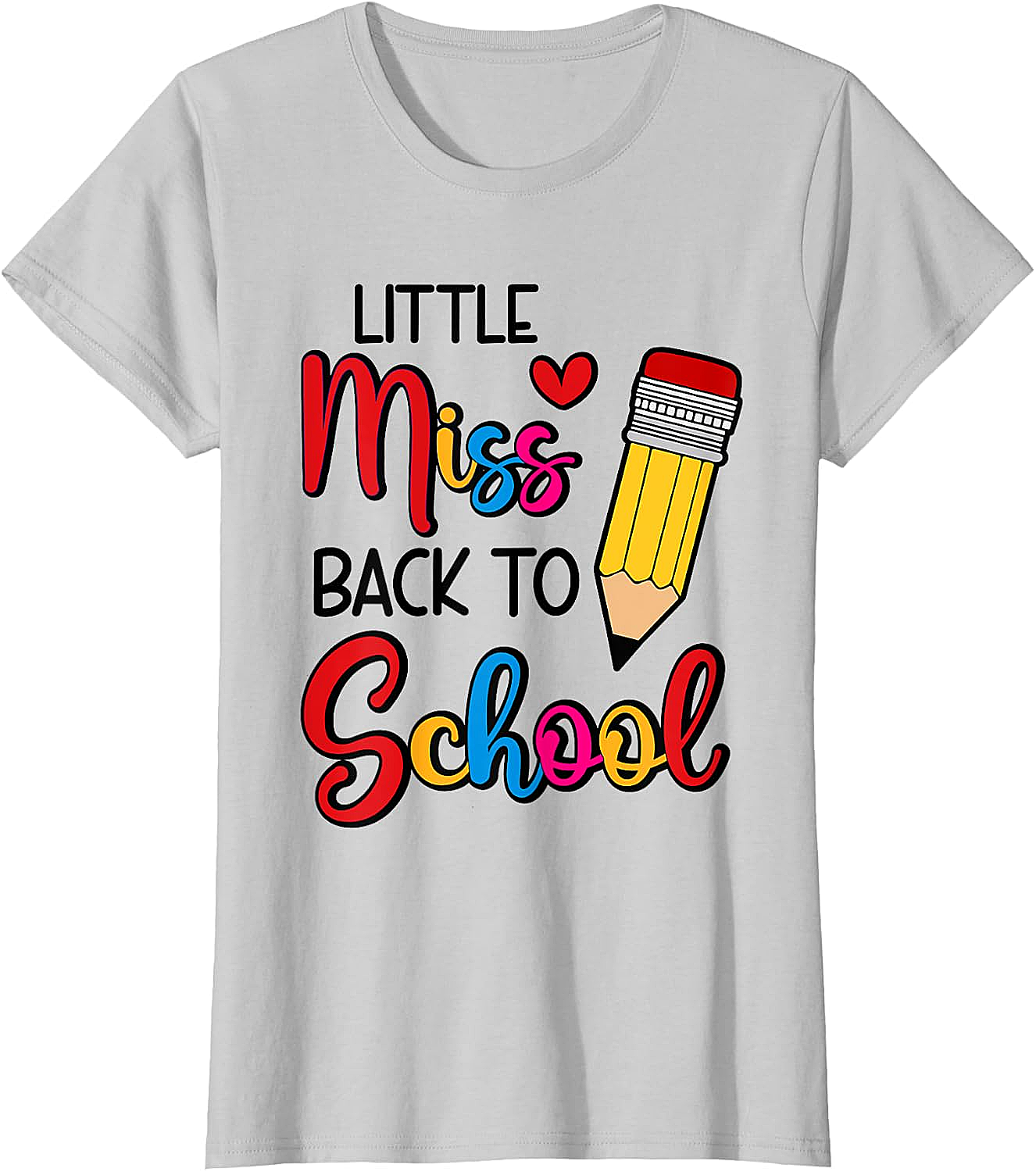  Little Miss Back To School T-Shirt Fun School Tee