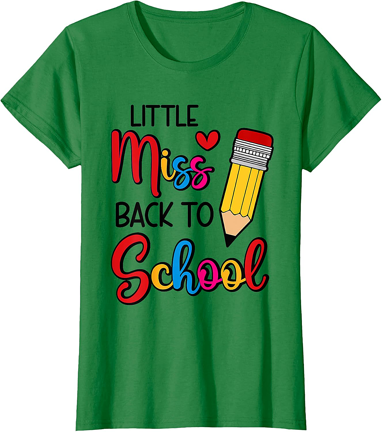 Little Miss Back To School T-Shirt Fun School Tee