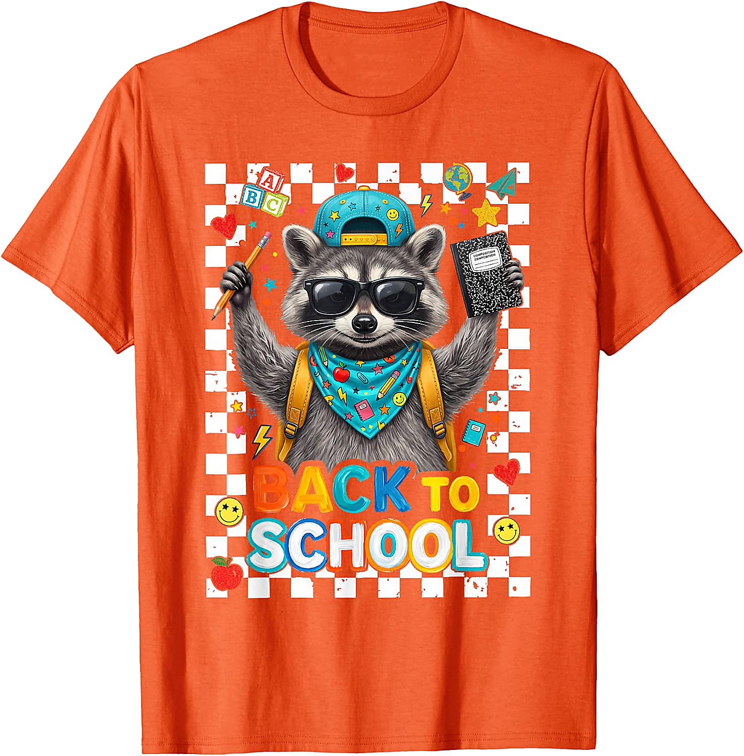 First Day of School Raccoon T-Shirt for Kids & Teachers