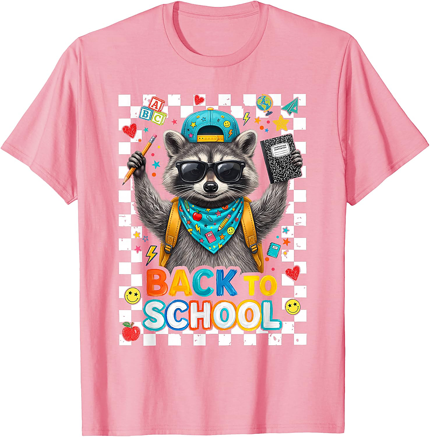 First Day of School Raccoon T-Shirt for Kids & Teachers