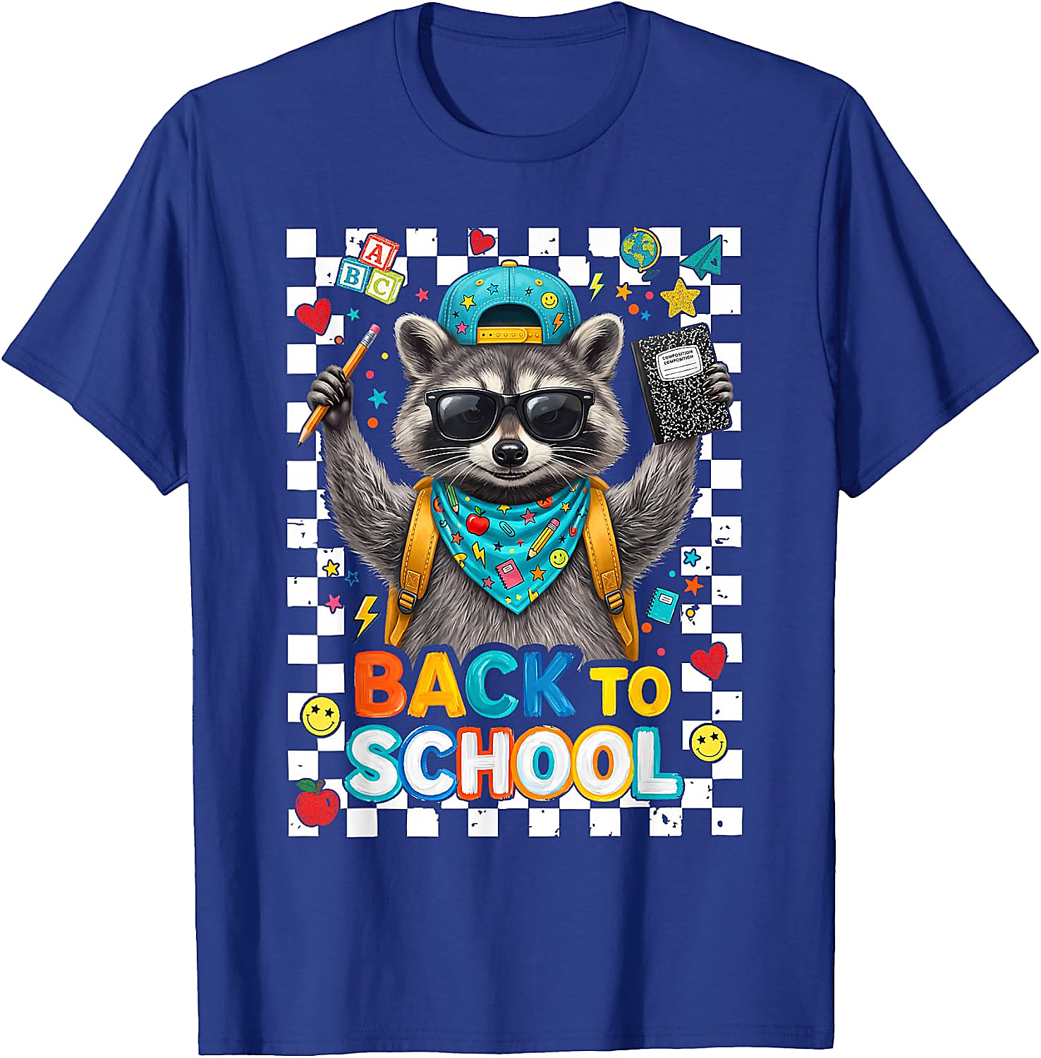 First Day of School Raccoon T-Shirt for Kids & Teachers