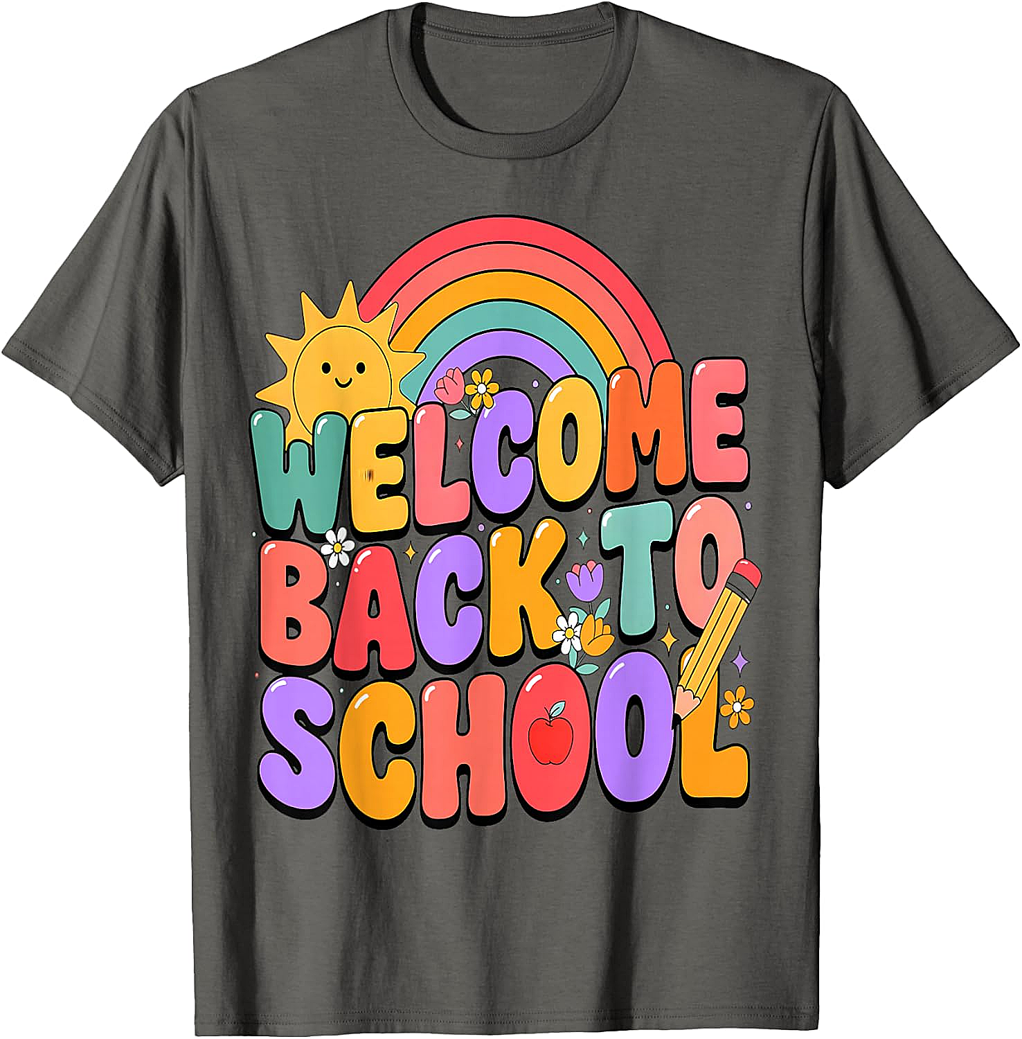  Welcome Back to School T-Shirt Fun Graphic Tee