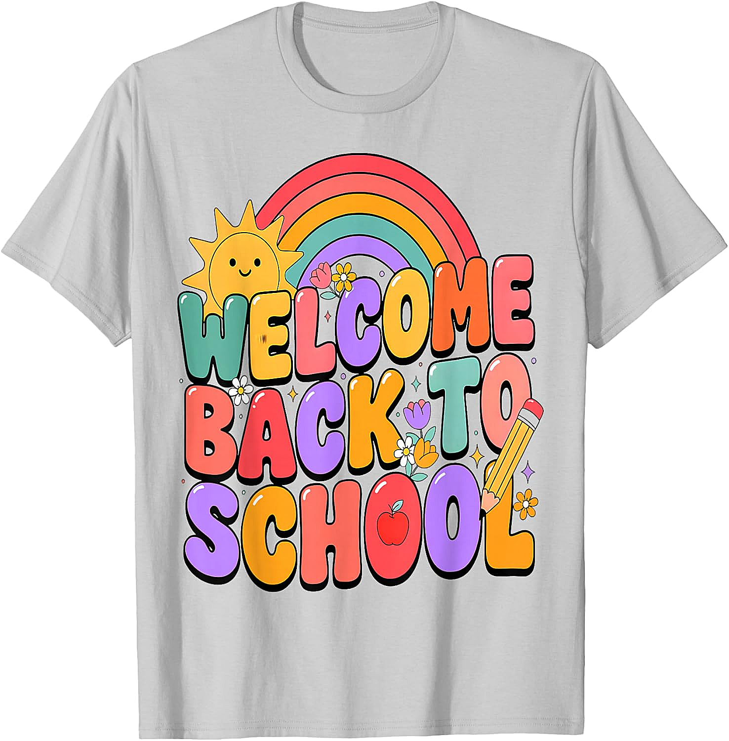  Welcome Back to School T-Shirt Fun Graphic Tee