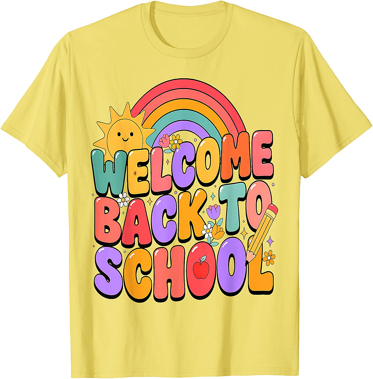  Welcome Back to School T-Shirt Fun Graphic Tee