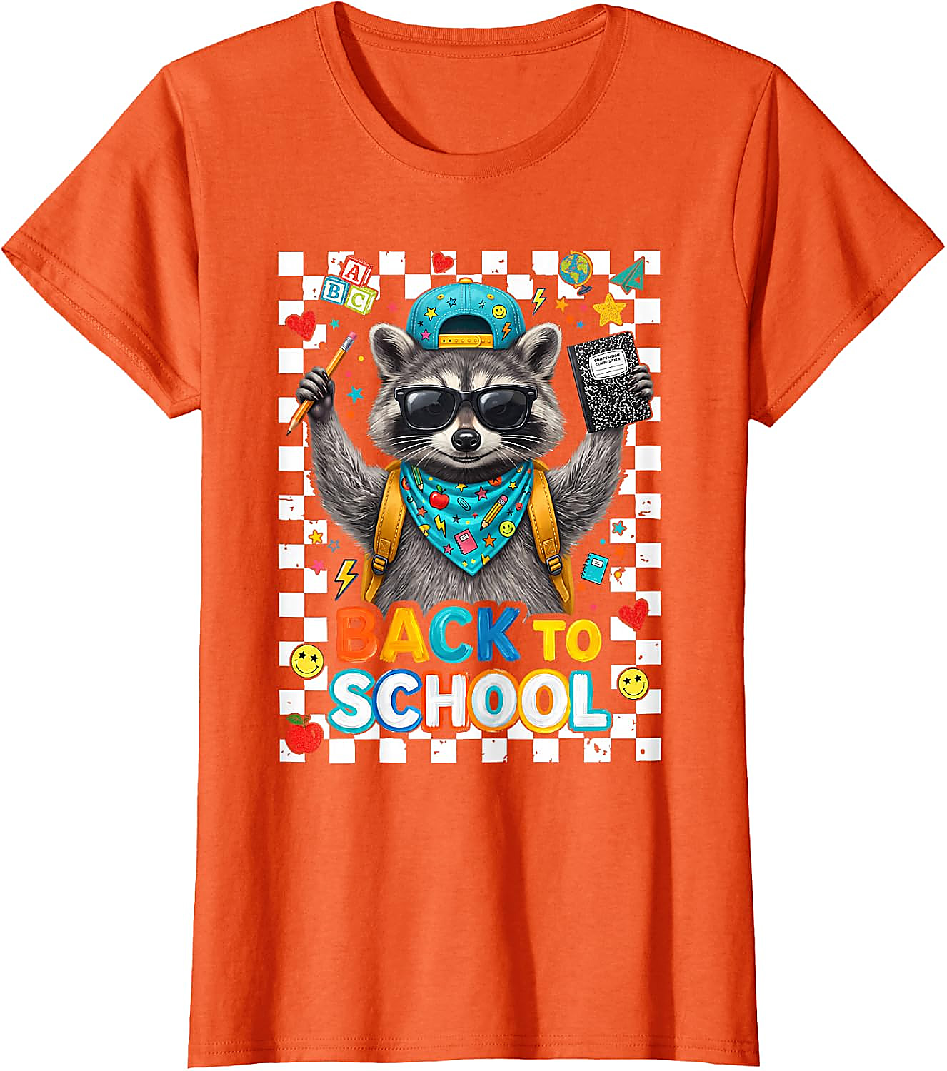 First Day of School Raccoon T-Shirt for Kids & Teachers