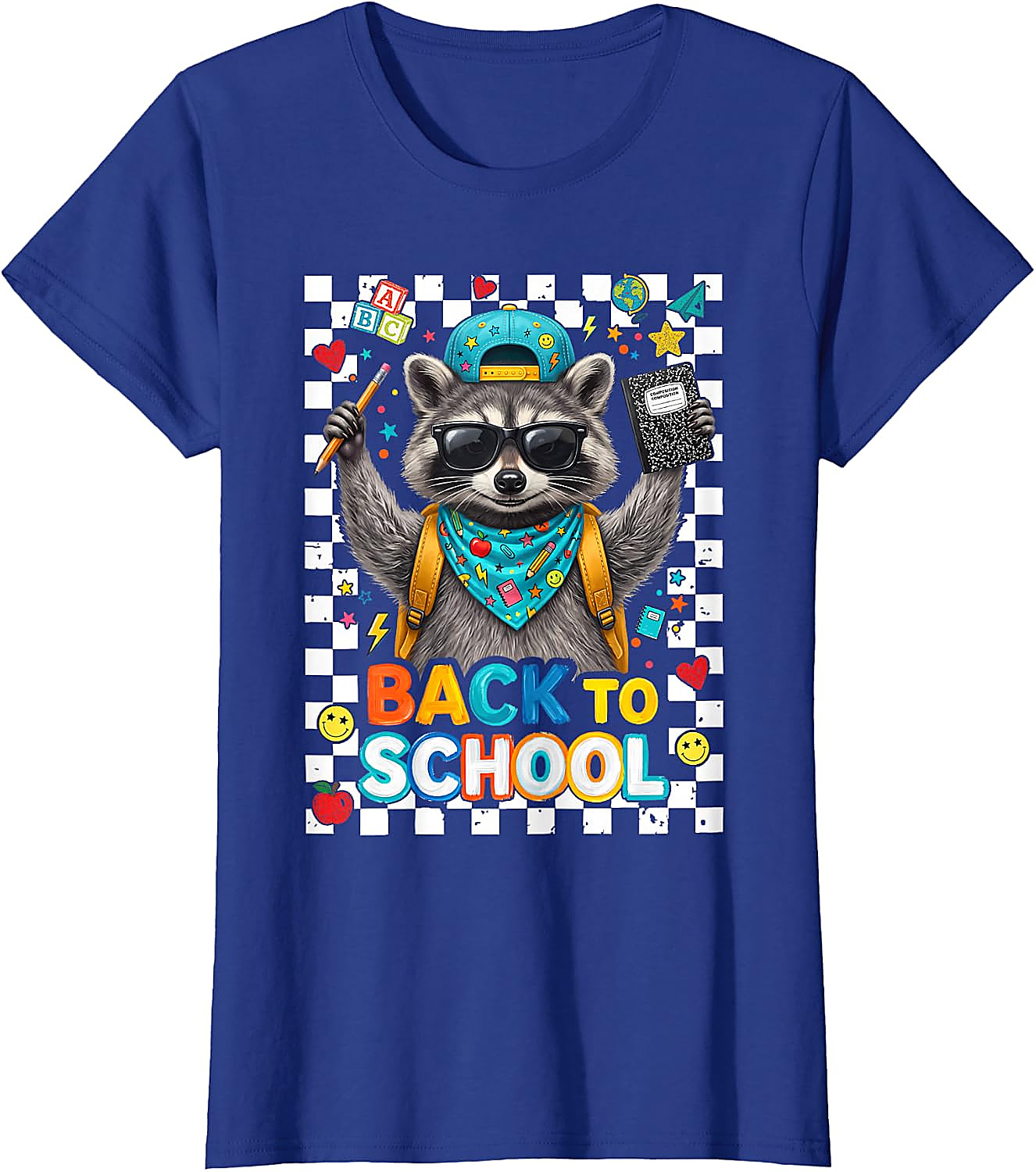 First Day of School Raccoon T-Shirt for Kids & Teachers