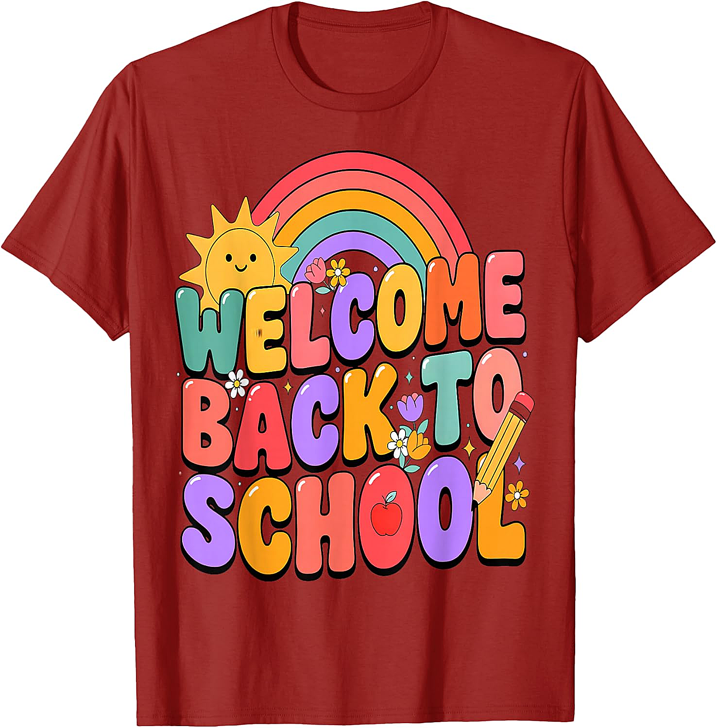  Welcome Back to School T-Shirt Fun Graphic Tee