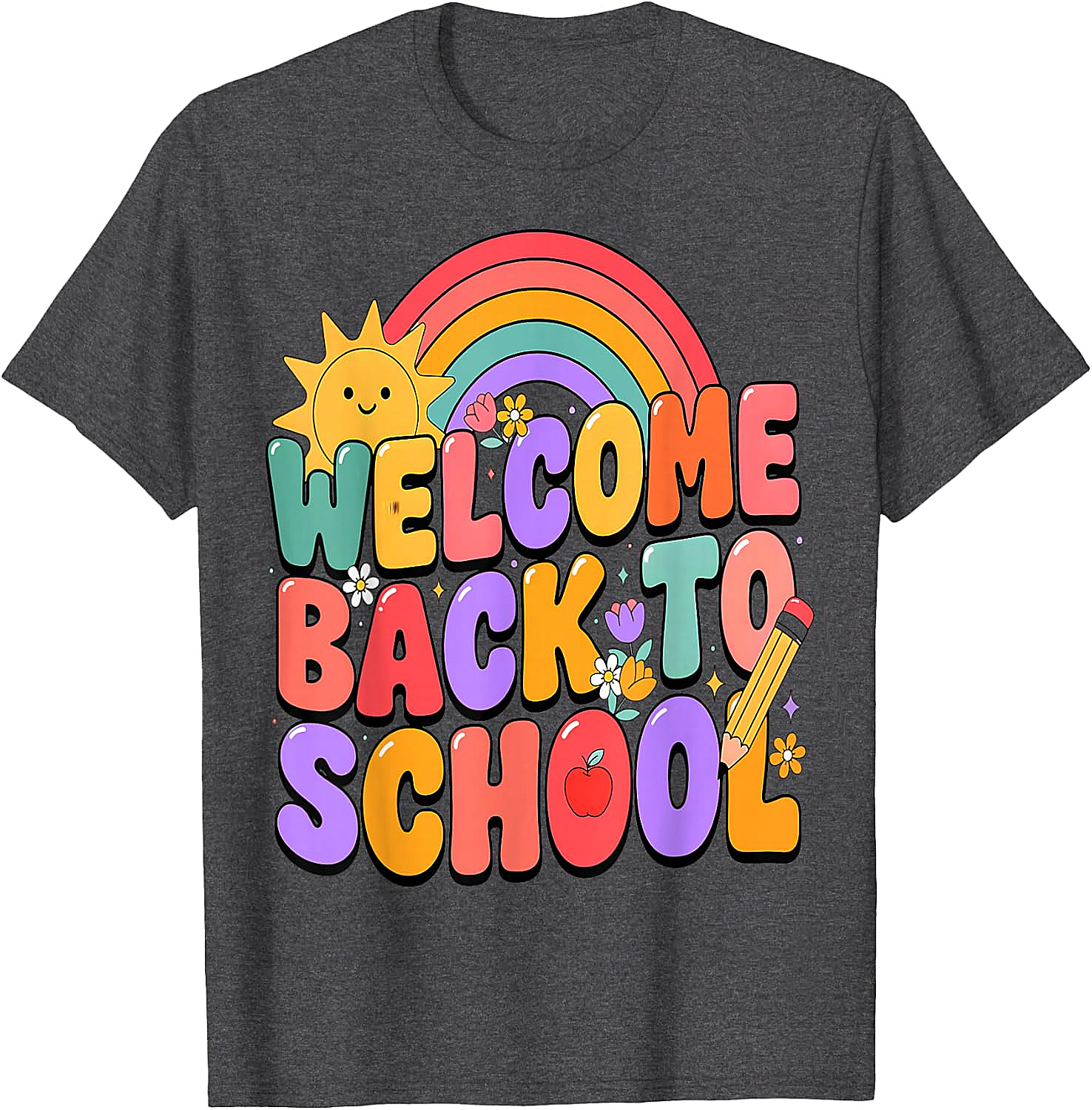  Welcome Back to School T-Shirt Fun Graphic Tee