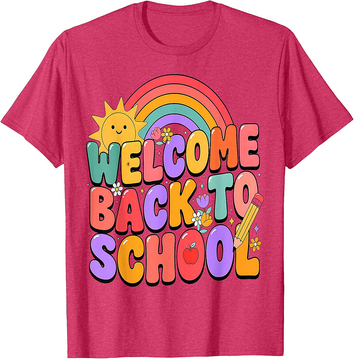  Welcome Back to School T-Shirt Fun Graphic Tee