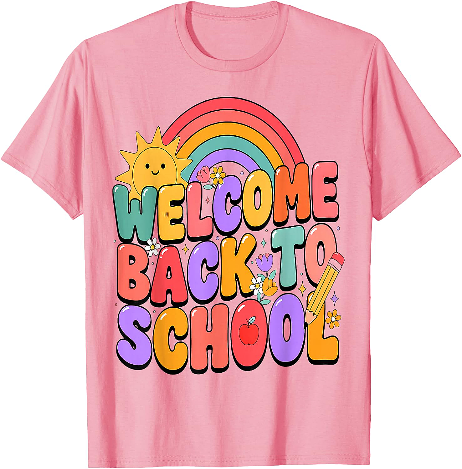  Welcome Back to School T-Shirt Fun Graphic Tee
