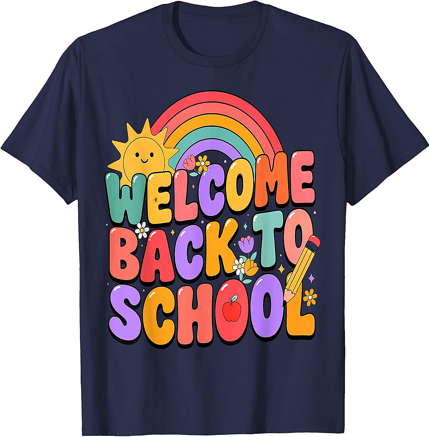  Welcome Back to School T-Shirt Fun Graphic Tee