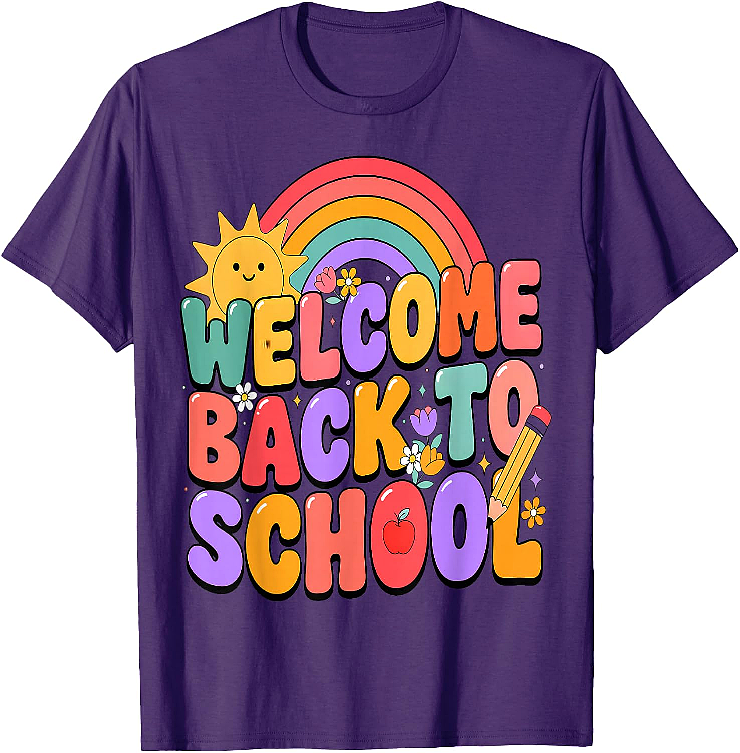  Welcome Back to School T-Shirt Fun Graphic Tee