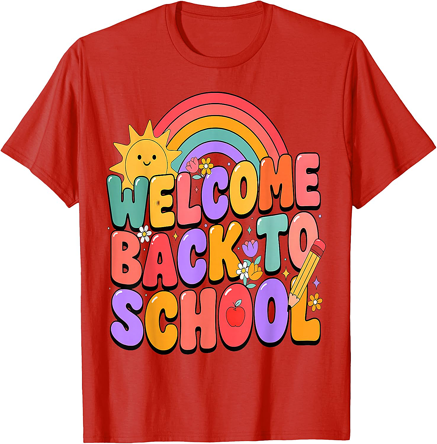  Welcome Back to School T-Shirt Fun Graphic Tee