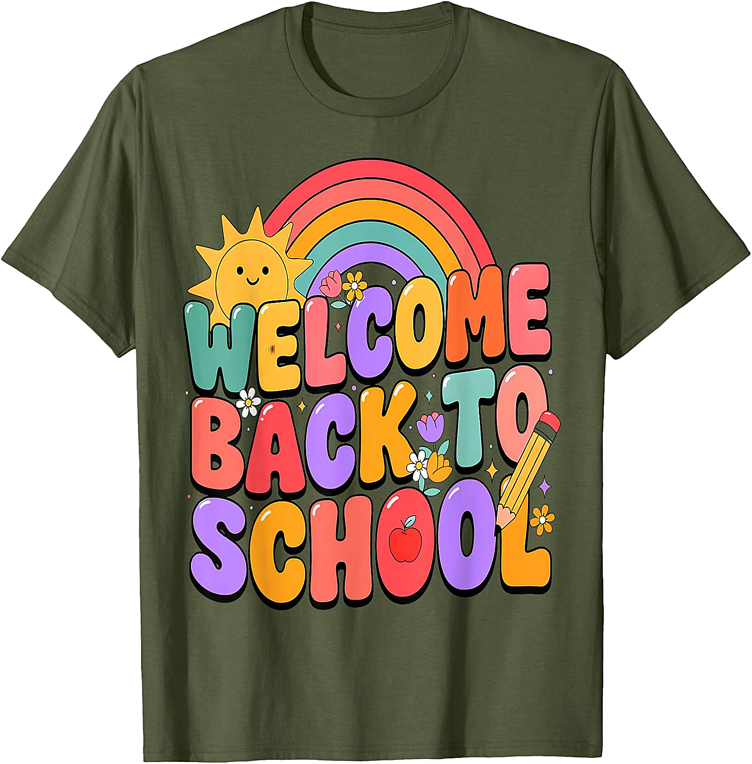  Welcome Back to School T-Shirt Fun Graphic Tee