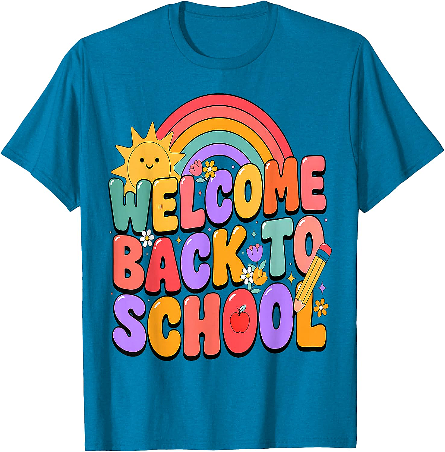  Welcome Back to School T-Shirt Fun Graphic Tee