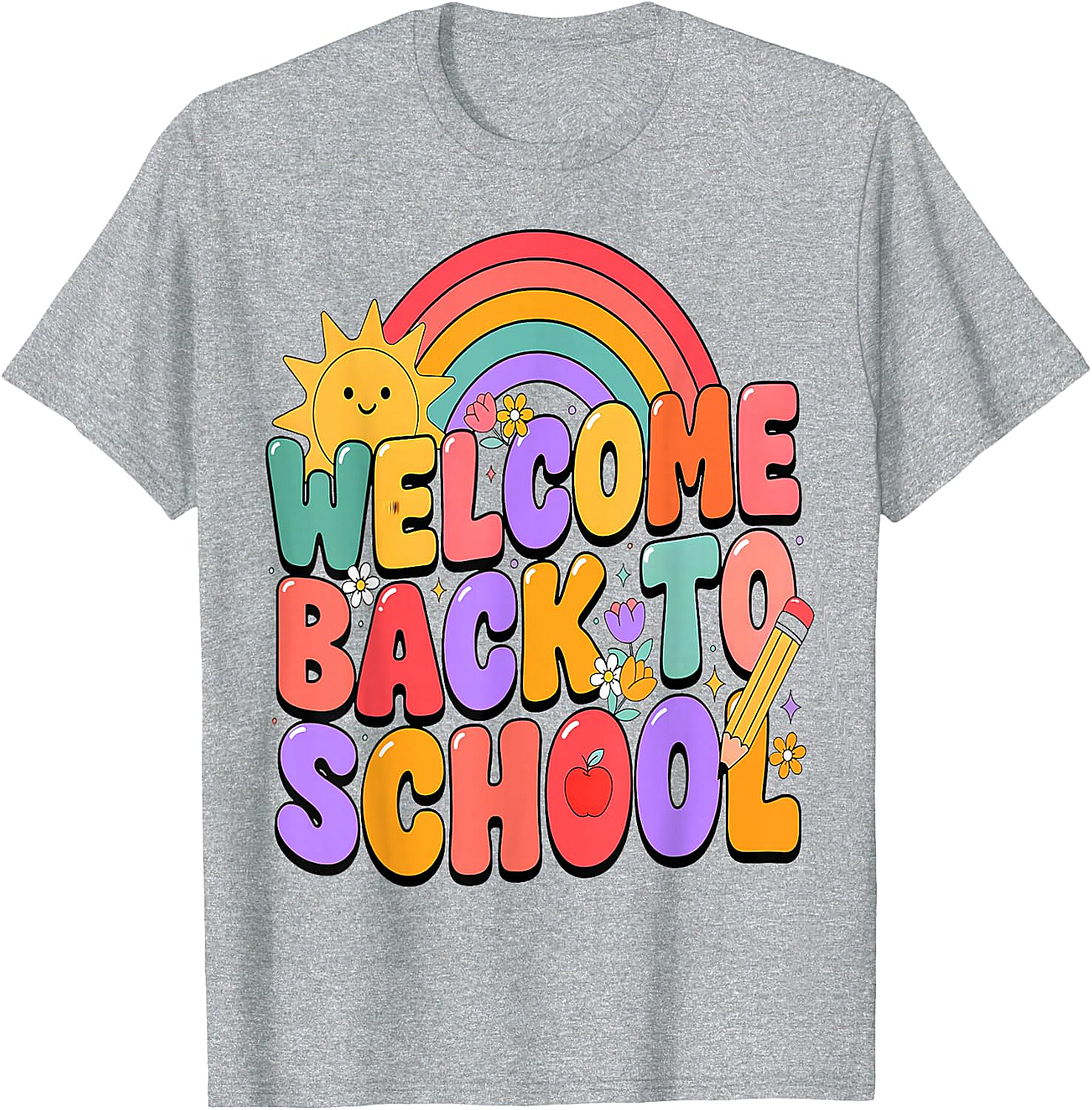  Welcome Back to School T-Shirt Fun Graphic Tee