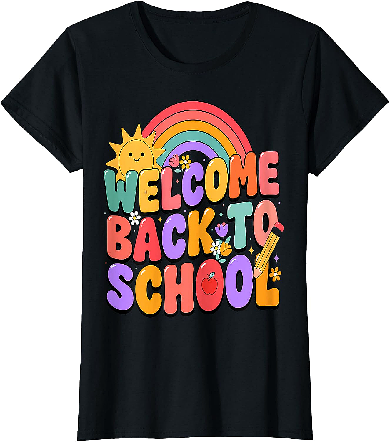  Welcome Back to School T-Shirt Fun Graphic Tee