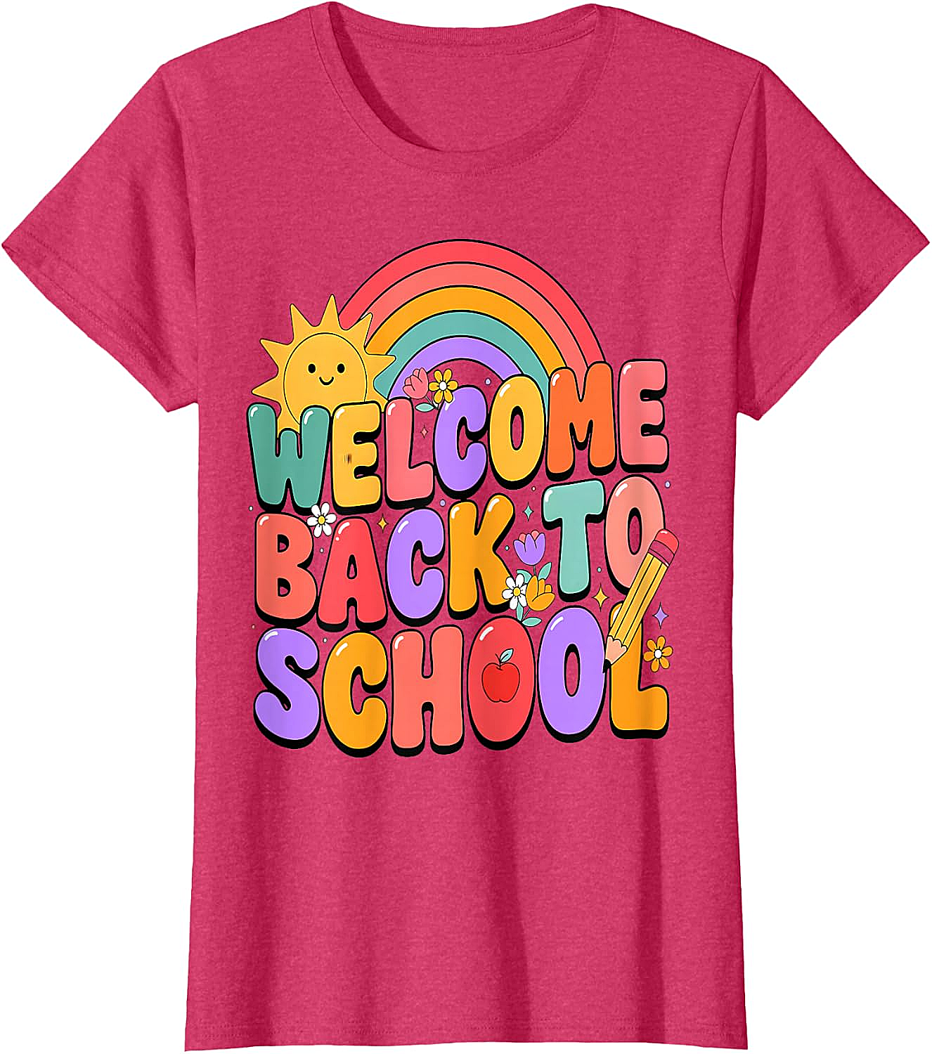  Welcome Back to School T-Shirt Fun Graphic Tee