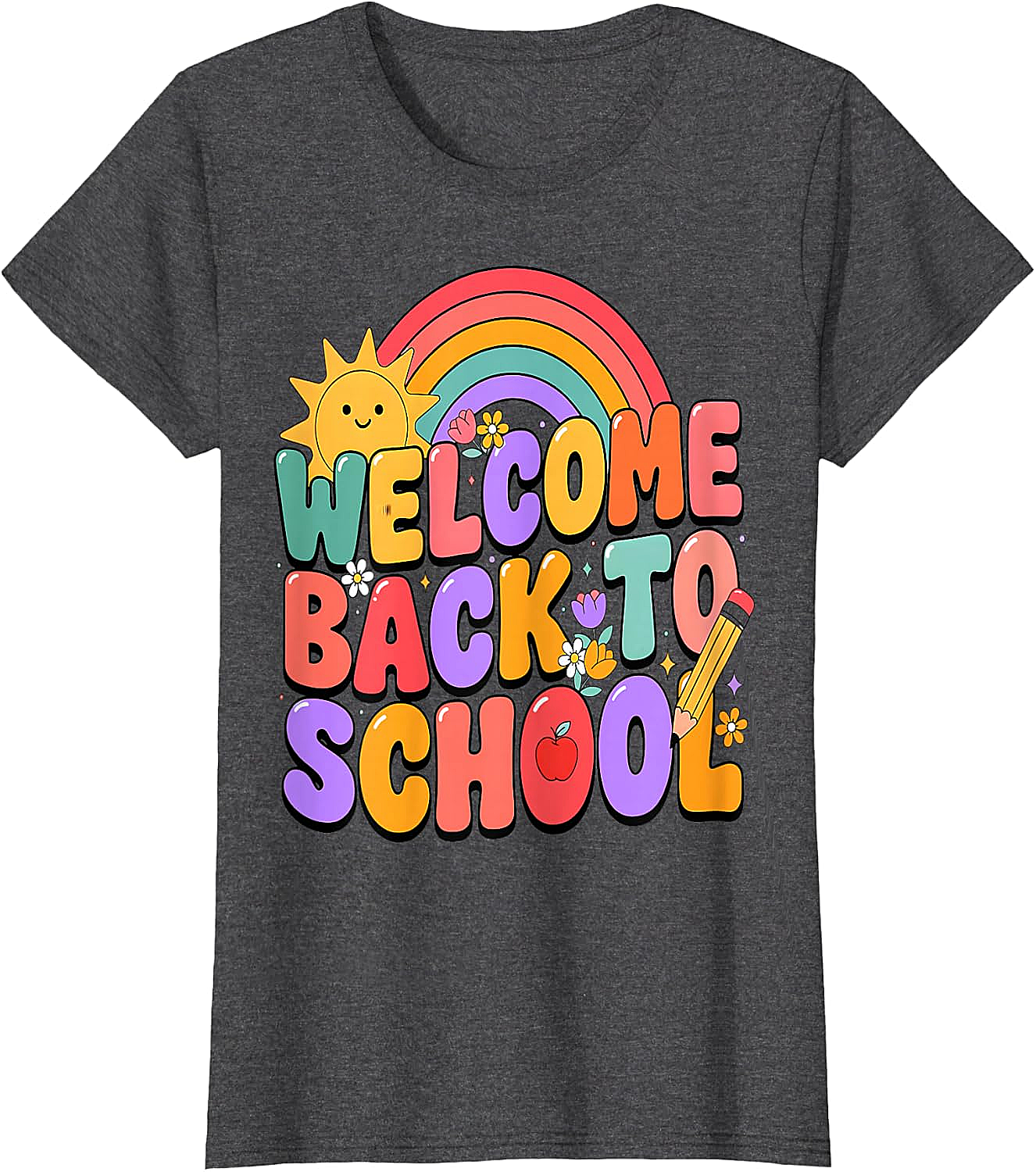  Welcome Back to School T-Shirt Fun Graphic Tee