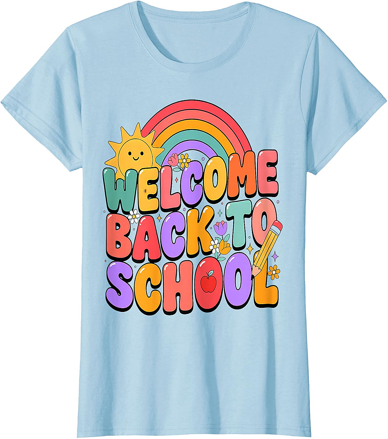  Welcome Back to School T-Shirt Fun Graphic Tee