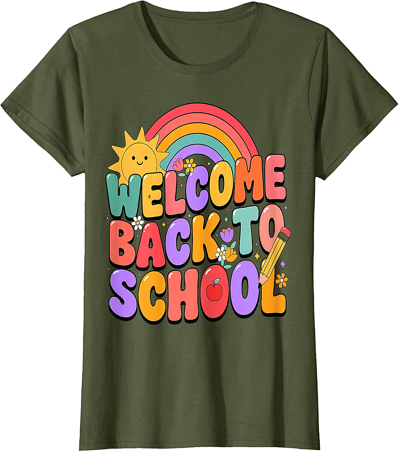  Welcome Back to School T-Shirt Fun Graphic Tee