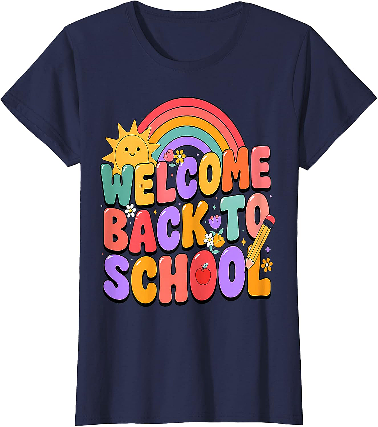  Welcome Back to School T-Shirt Fun Graphic Tee