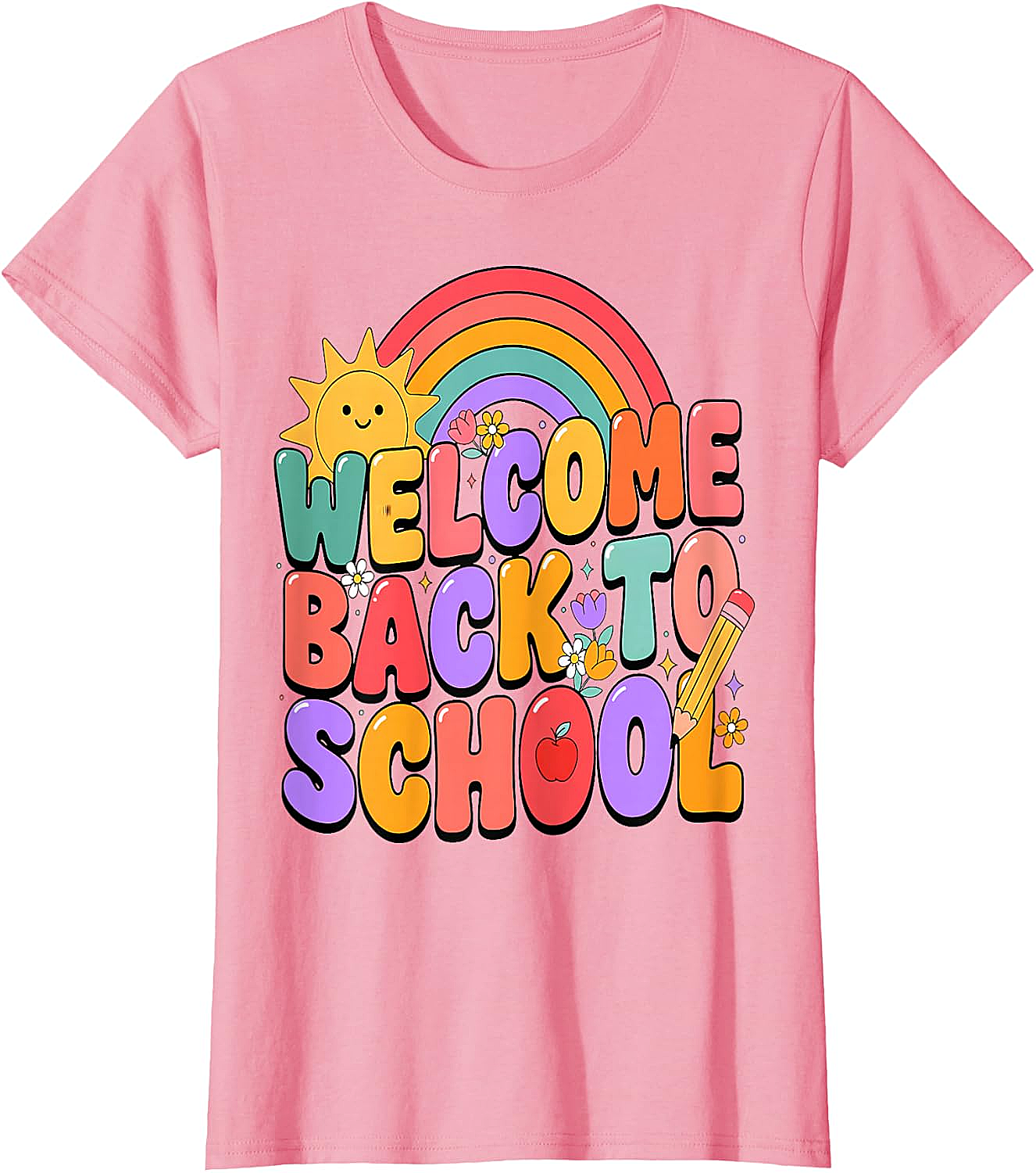  Welcome Back to School T-Shirt Fun Graphic Tee