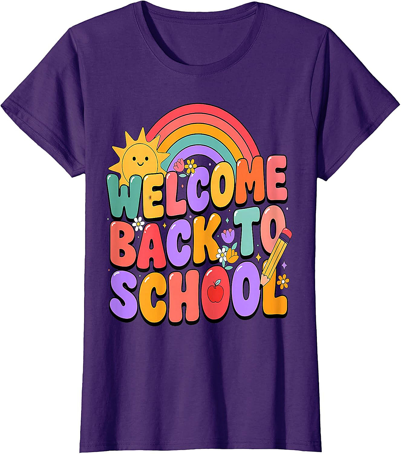  Welcome Back to School T-Shirt Fun Graphic Tee