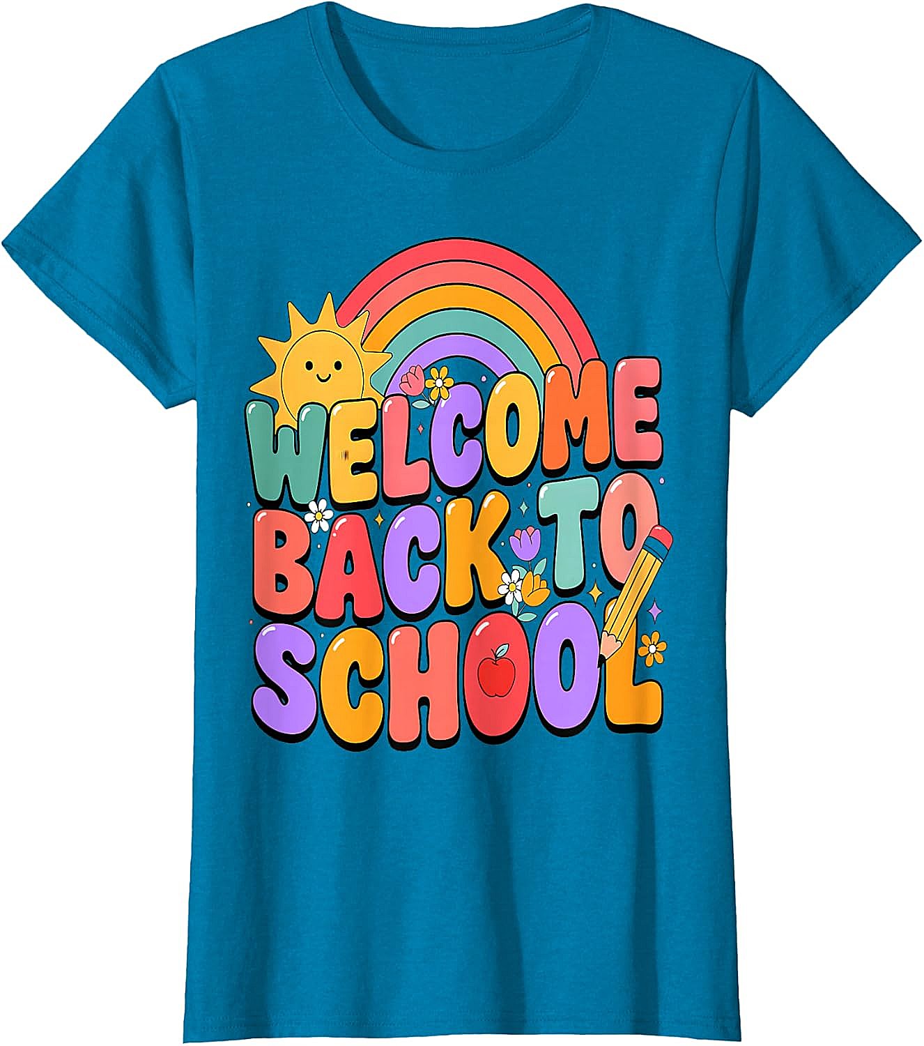  Welcome Back to School T-Shirt Fun Graphic Tee