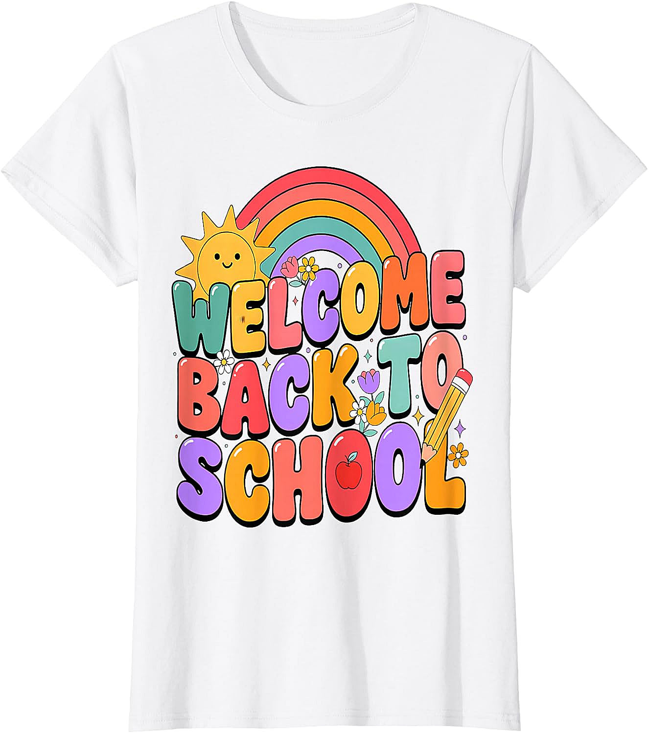  Welcome Back to School T-Shirt Fun Graphic Tee