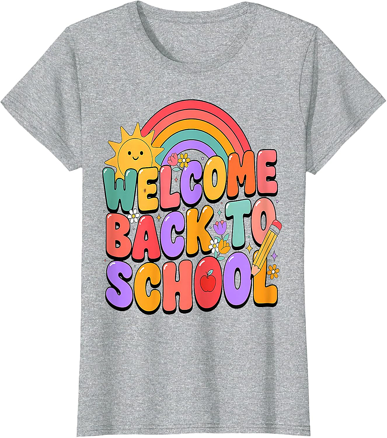  Welcome Back to School T-Shirt Fun Graphic Tee