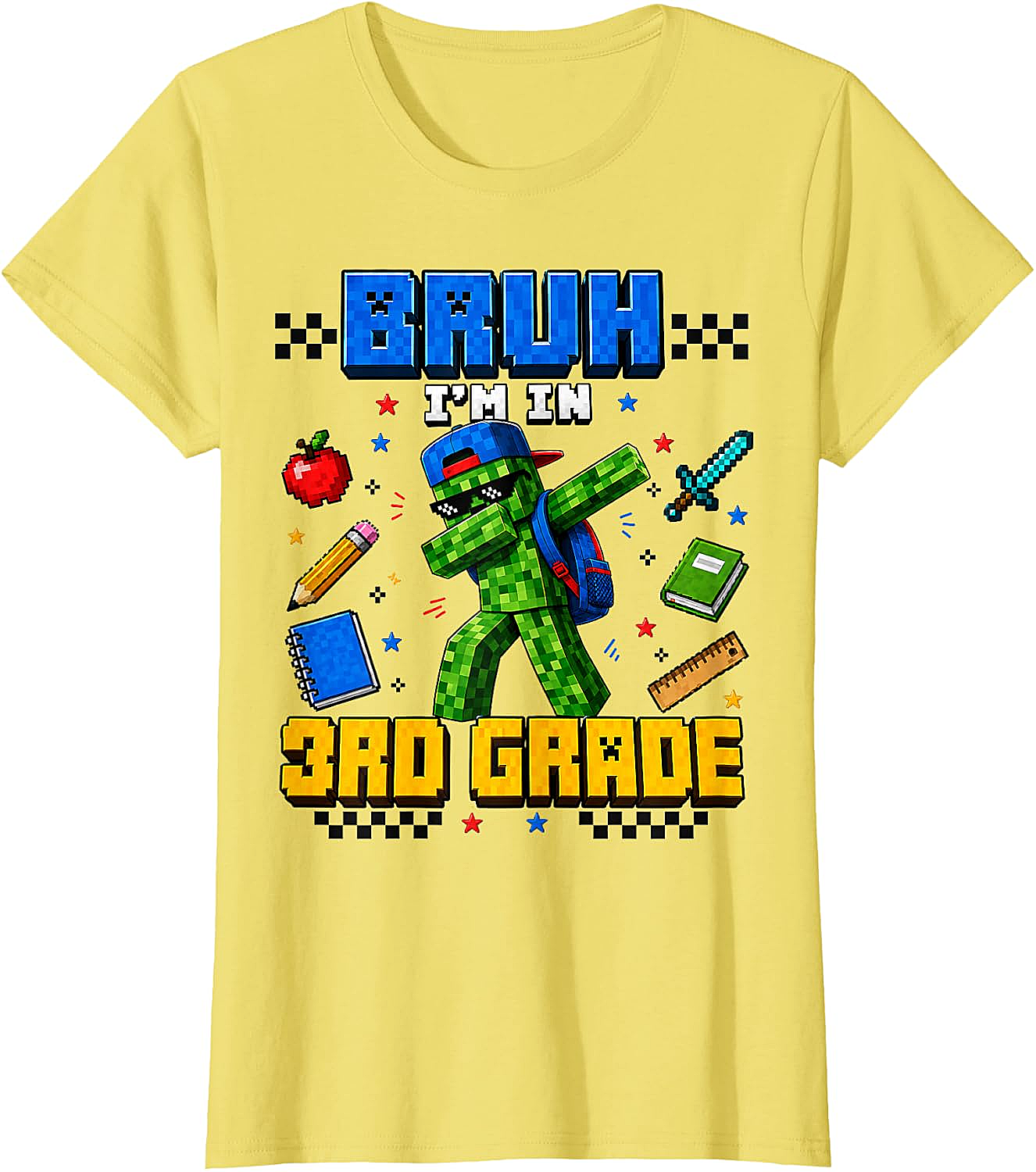 Bruh I'm in 3rd Grade Gamer Tee Back to School Kids Shirt