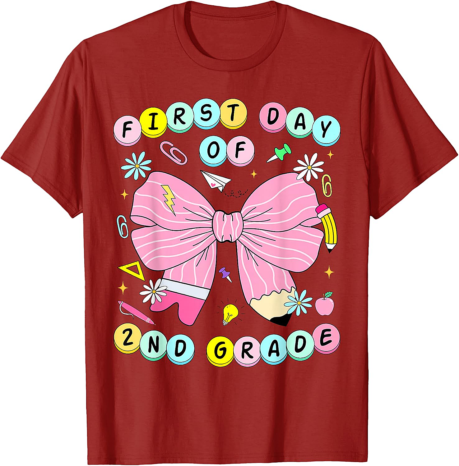 2nd Grade Coquette Back to School Kids T-Shirt