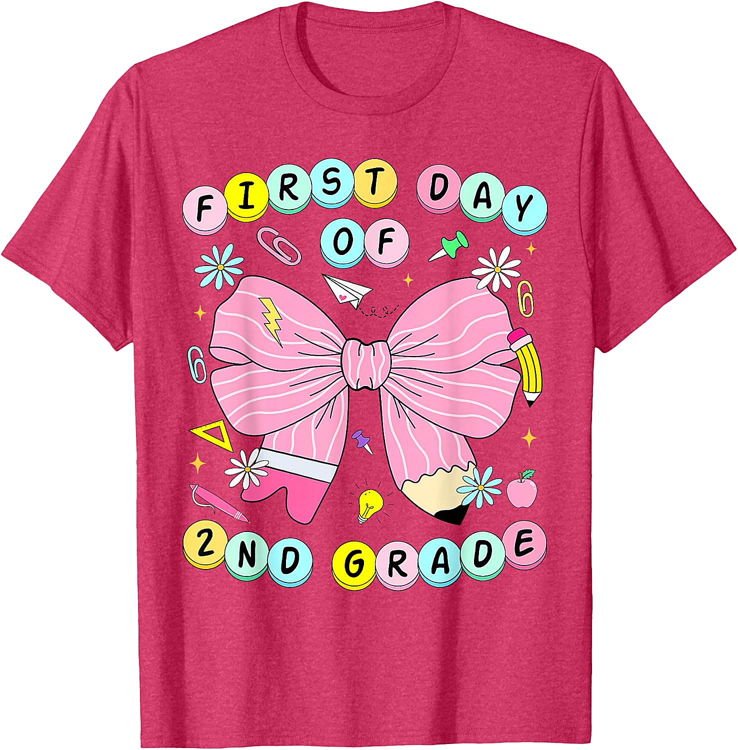 2nd Grade Coquette Back to School Kids T-Shirt