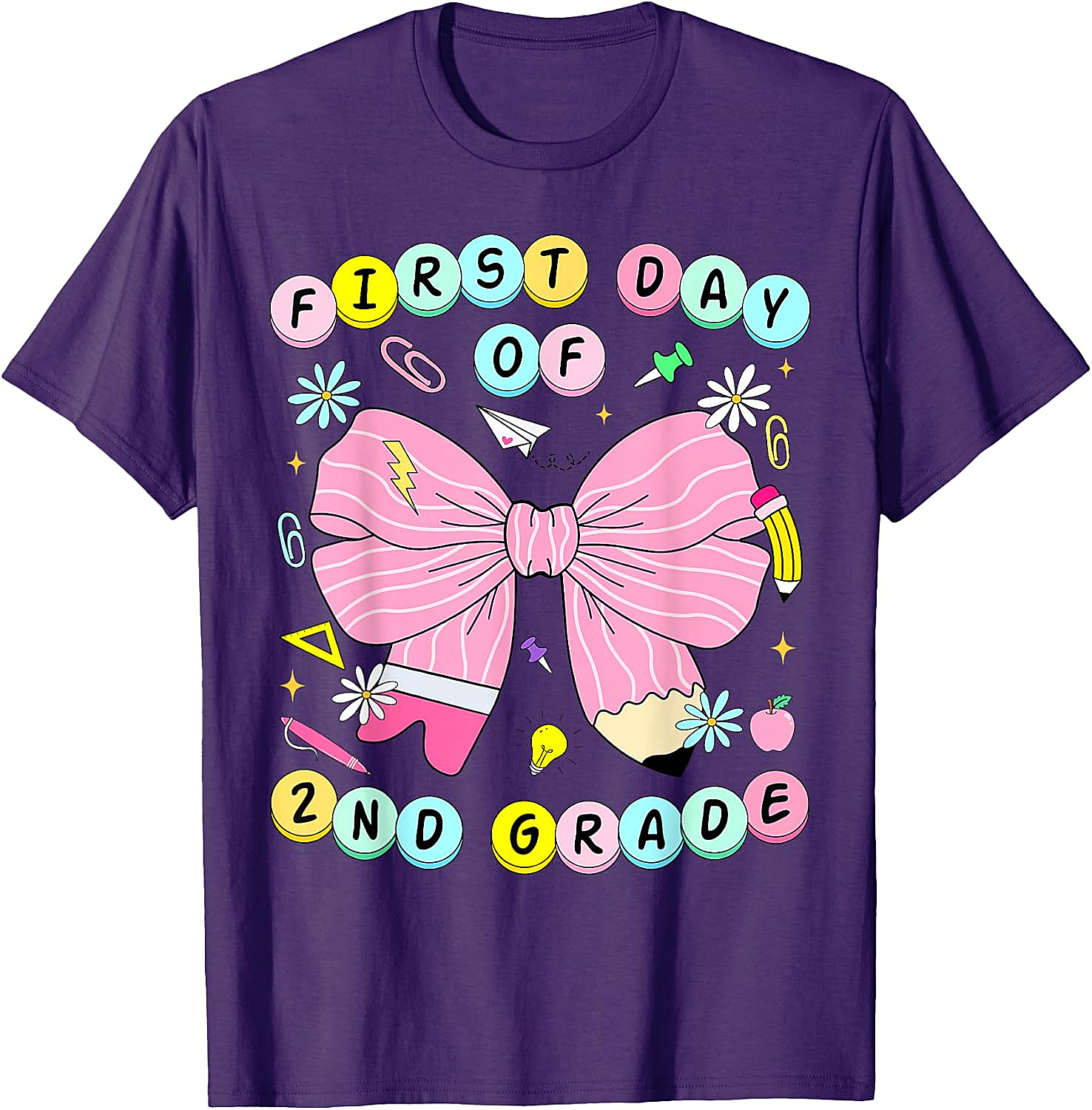 2nd Grade Coquette Back to School Kids T-Shirt