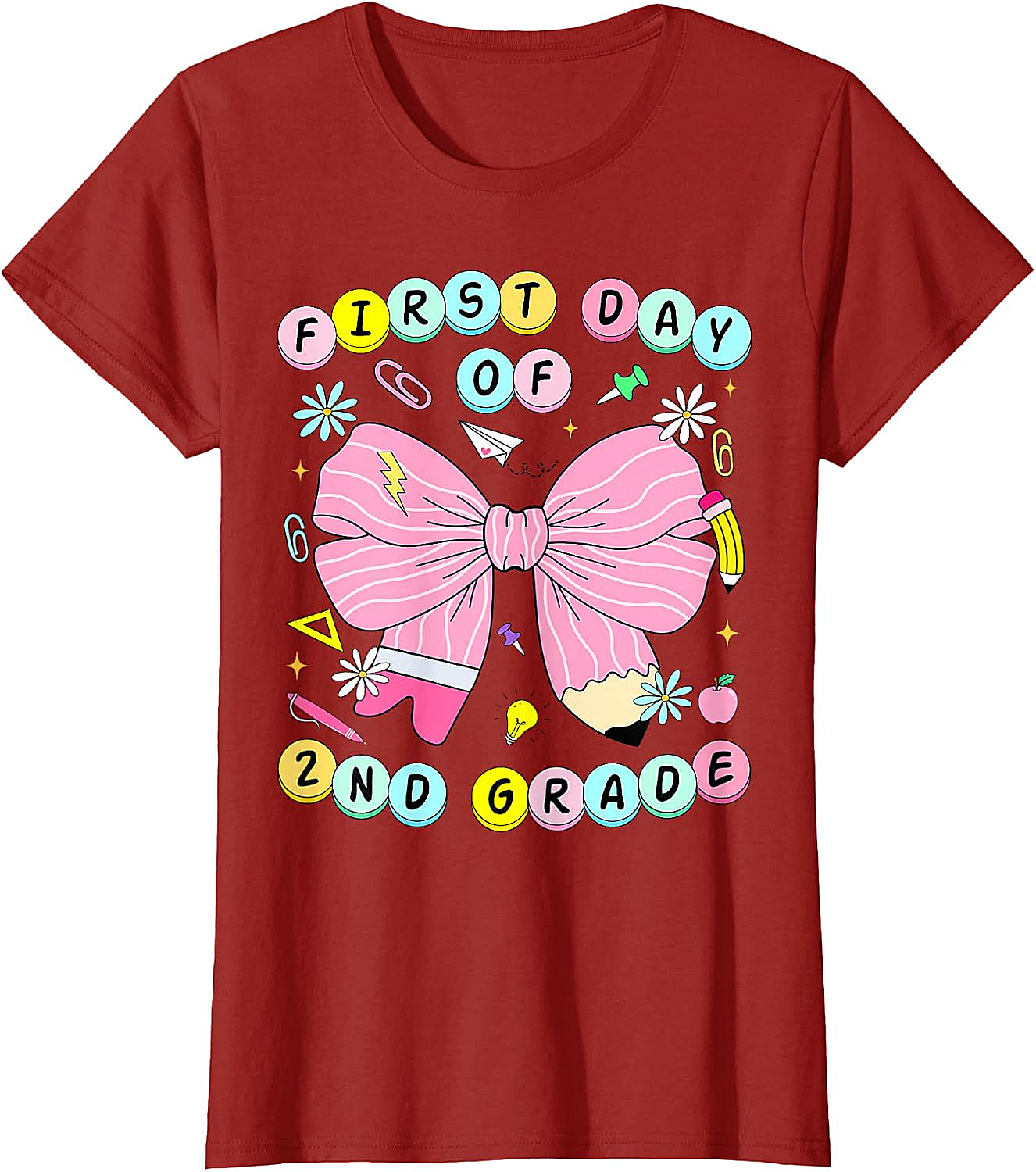 2nd Grade Coquette Back to School Kids T-Shirt