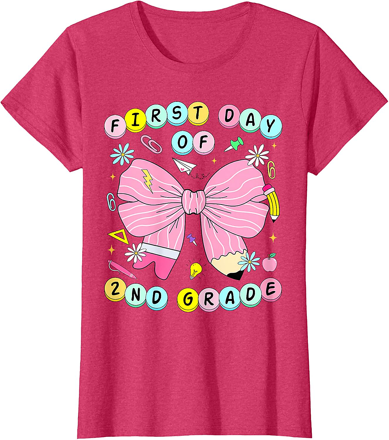 2nd Grade Coquette Back to School Kids T-Shirt