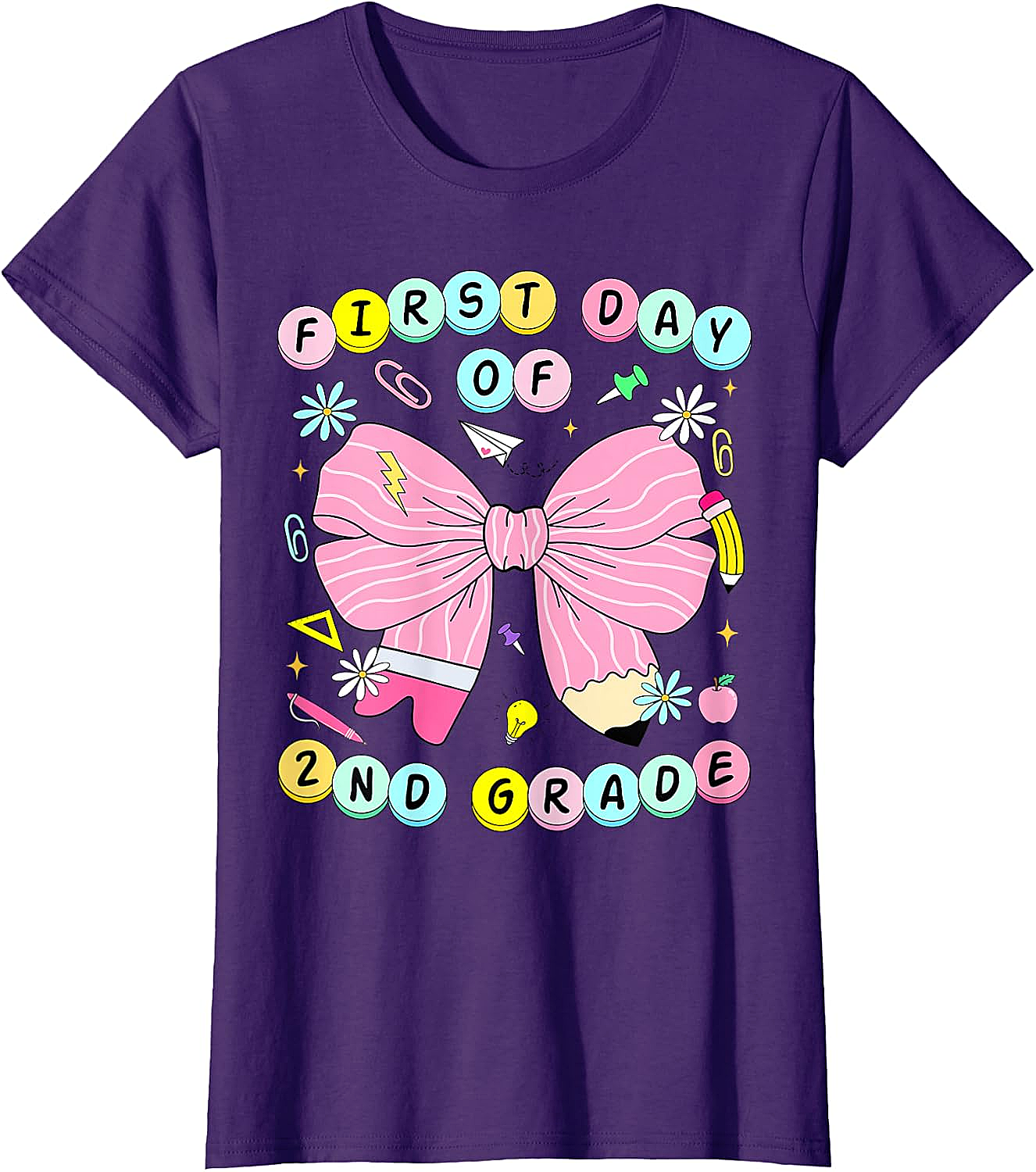 2nd Grade Coquette Back to School Kids T-Shirt