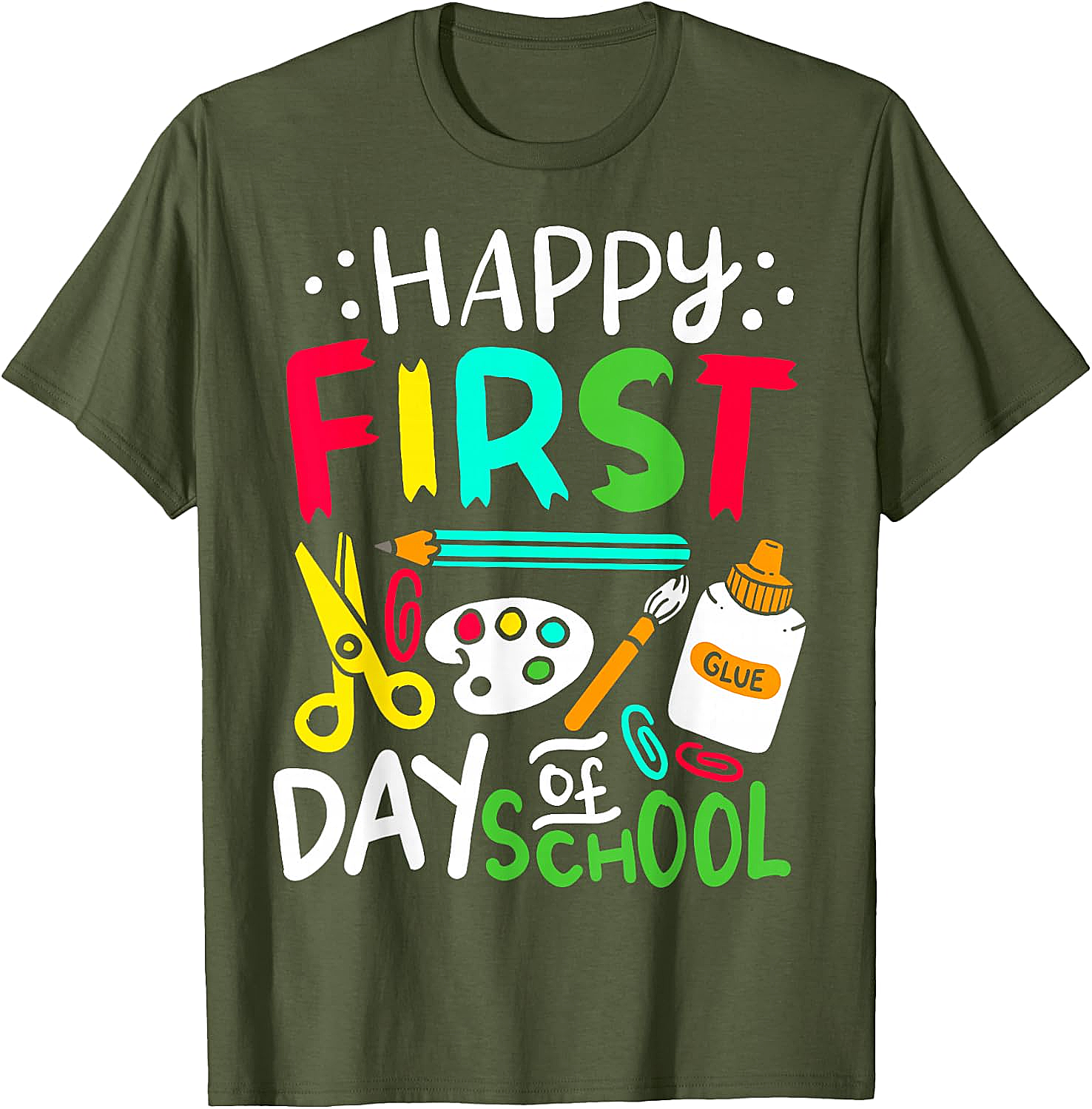 Happy First Day of School T-Shirt Back to School Tee