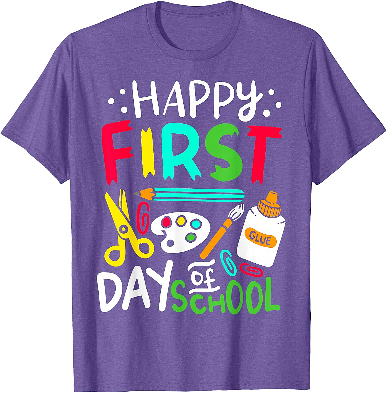 Happy First Day of School T-Shirt Back to School Tee