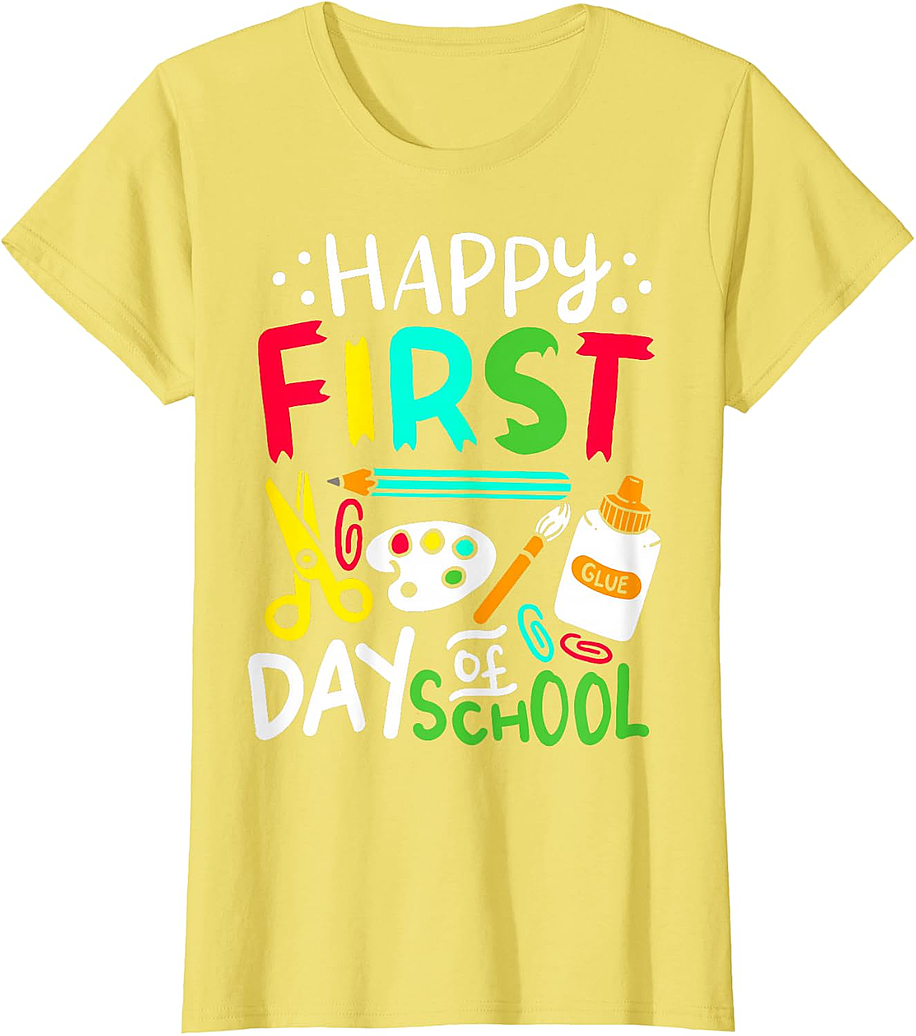 Happy First Day of School T-Shirt Back to School Tee