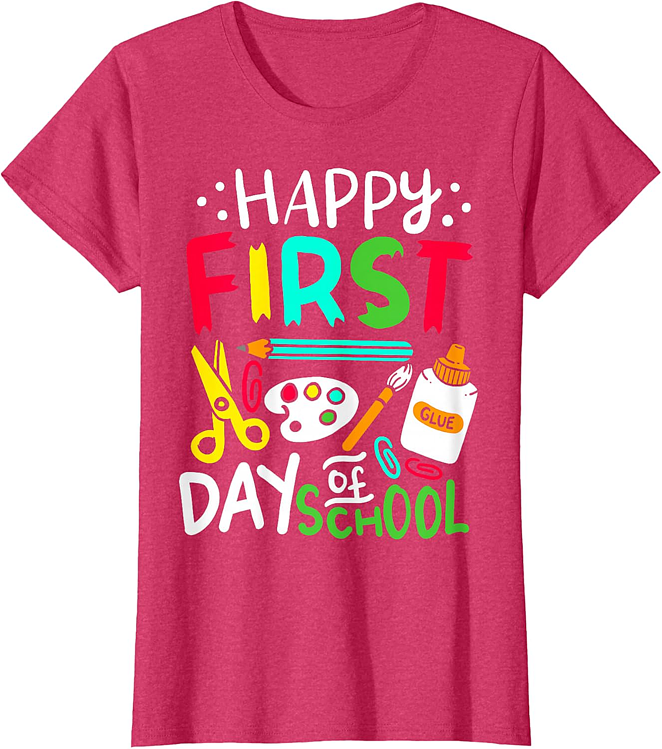 Happy First Day of School T-Shirt Back to School Tee