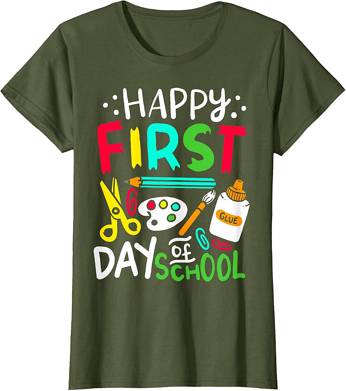 Happy First Day of School T-Shirt Back to School Tee