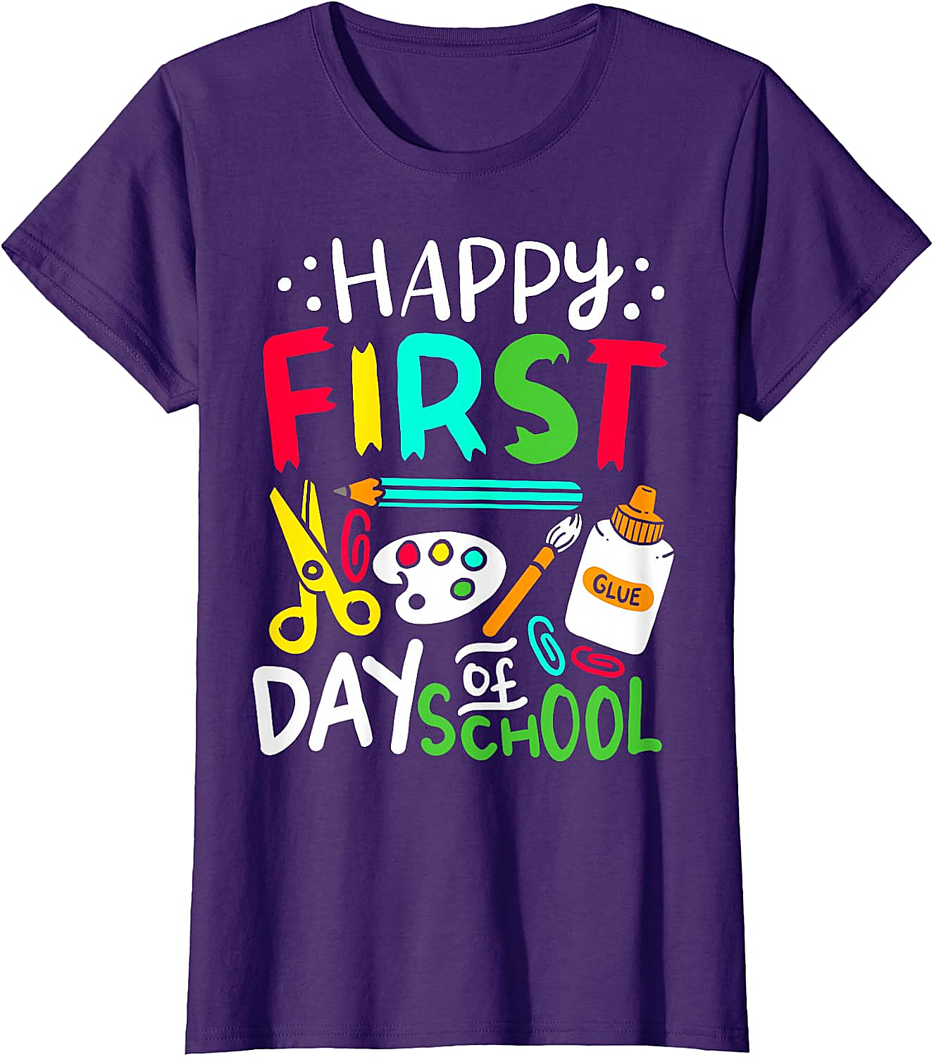Happy First Day of School T-Shirt Back to School Tee