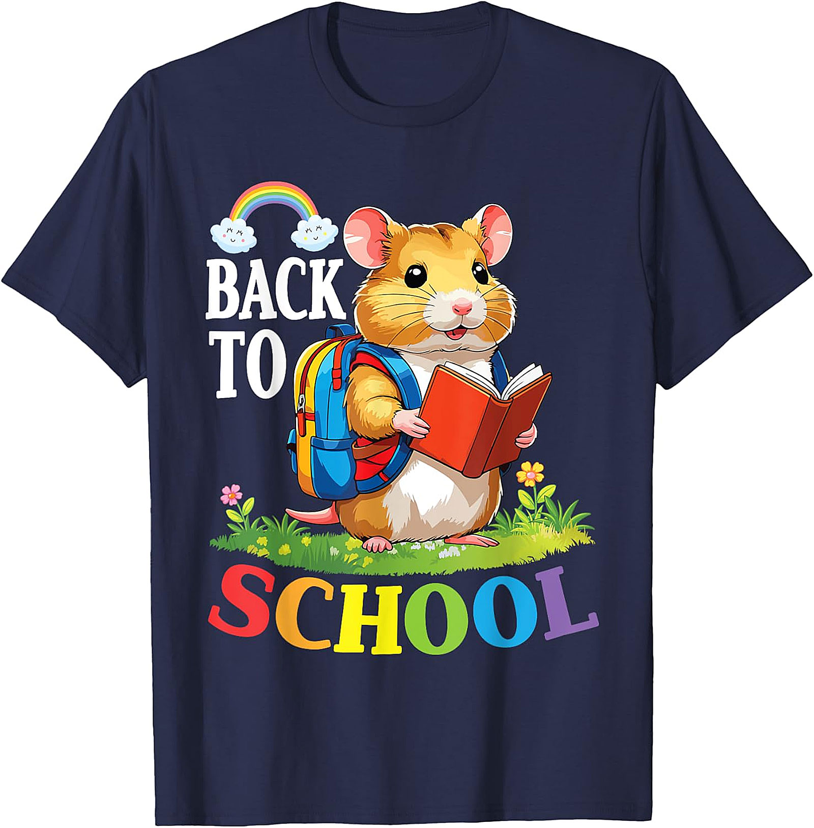 Back to School Hamster T-Shirt | Cute Animal Tee