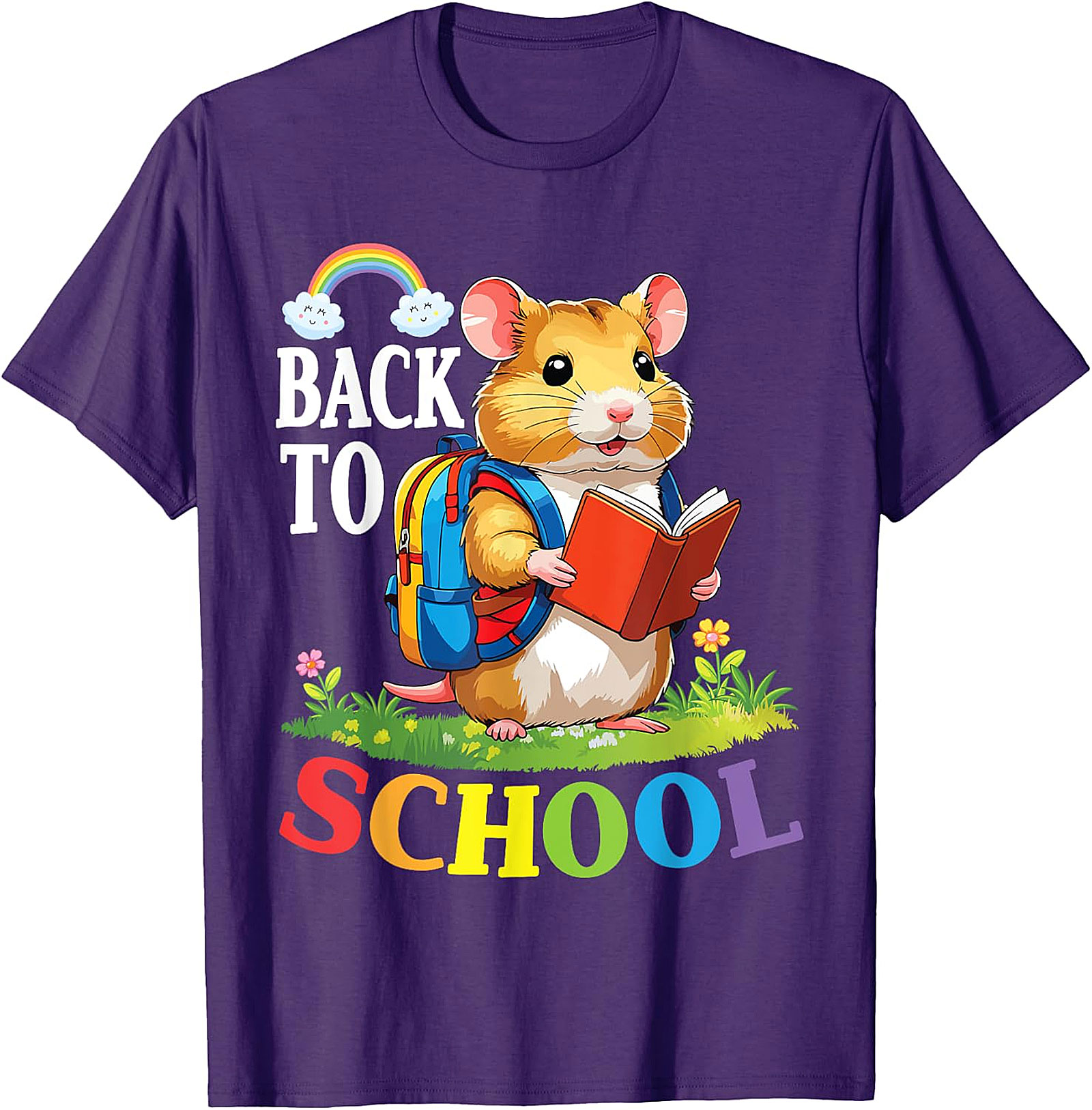 Back to School Hamster T-Shirt | Cute Animal Tee
