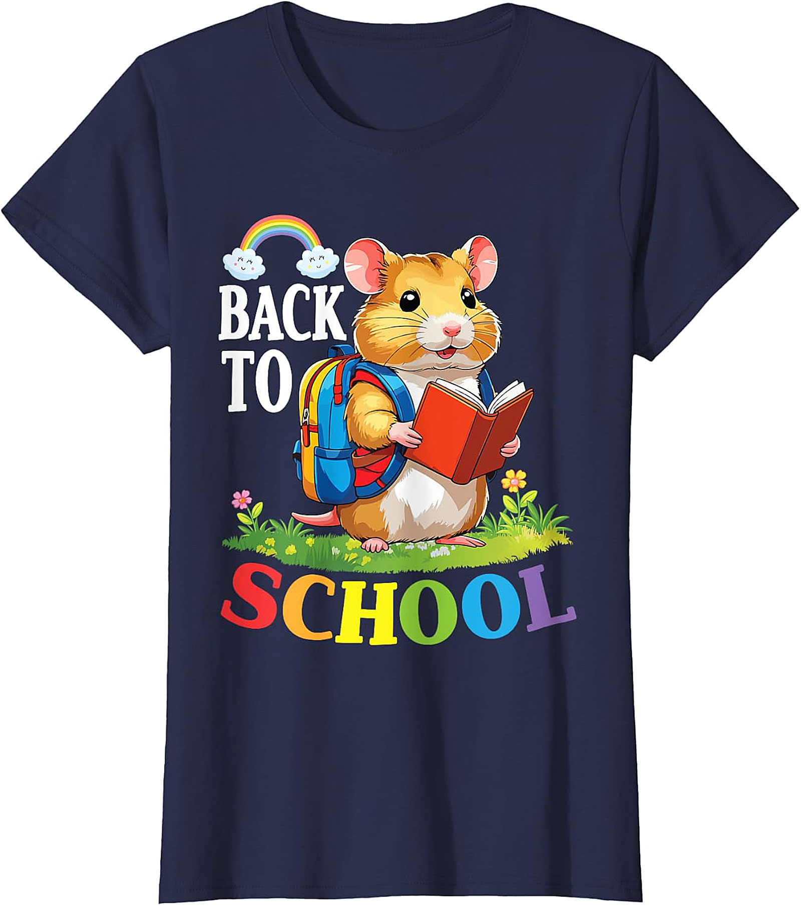 Back to School Hamster T-Shirt | Cute Animal Tee